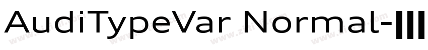 AudiTypeVar Normal字体转换 AudiTypeVar Normal字体转换